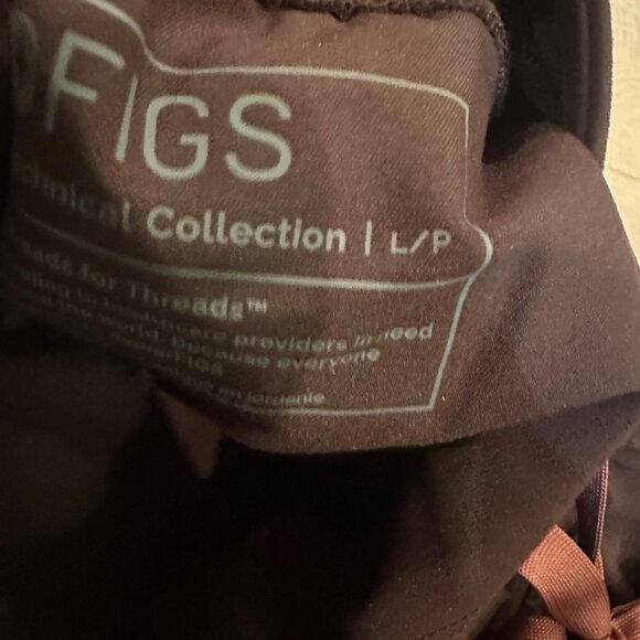 FIGS WOMENS BROWN JOGGER SCRUB PANTS LARGE PETITE - Picture 8 of 10